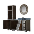 WN7448-O WITH MIRROR WN7401-M AND SIDE CABINET WN7424