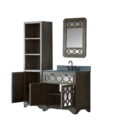 WN7436-O WITH MIRROR WN7424-M AND SIDE CABINET WN7424-MED