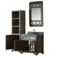 WN7436-O WITH MIRROR WN7431-M AND SIDE CABINET WN7424-MED
