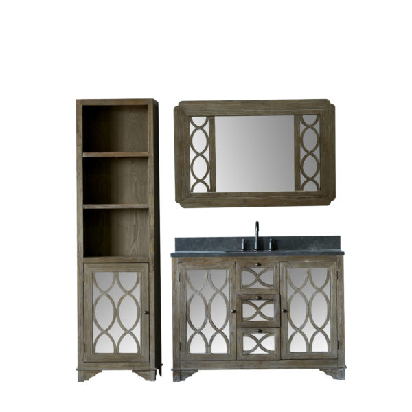 WN7448 WITH MIRROR WN7431-M AND SIDE CABINET WN7424-MED