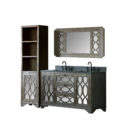 WN7460-S WITH MIRROR WN7431-M AND SIDE CABINET WN7424-MED