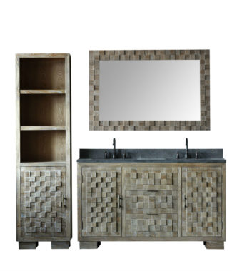 WN7660 WITH MIRROR WN7631-M AND SIDE CABINET WN7622-MED