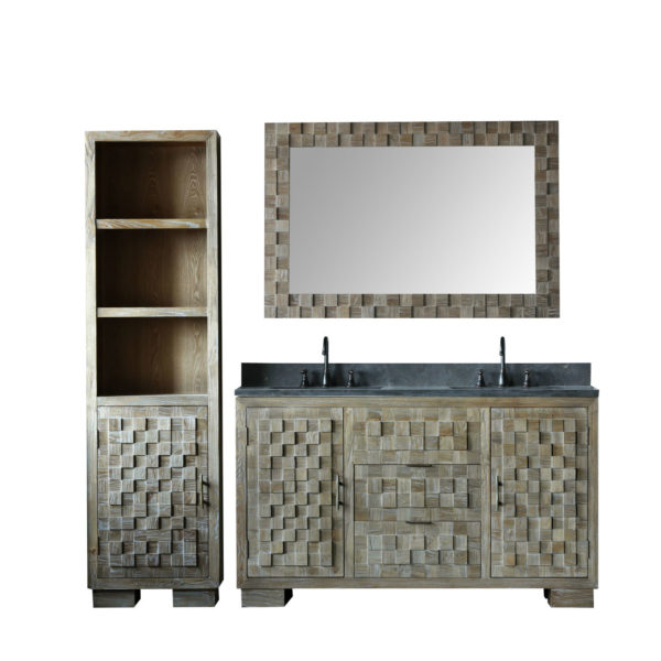 WN7660 WITH MIRROR WN7631-M AND SIDE CABINET WN7622-MED
