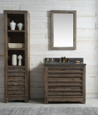 WH8436 WITH MIRROR WH8224-M AND SIDE CABINET WH8120-MED