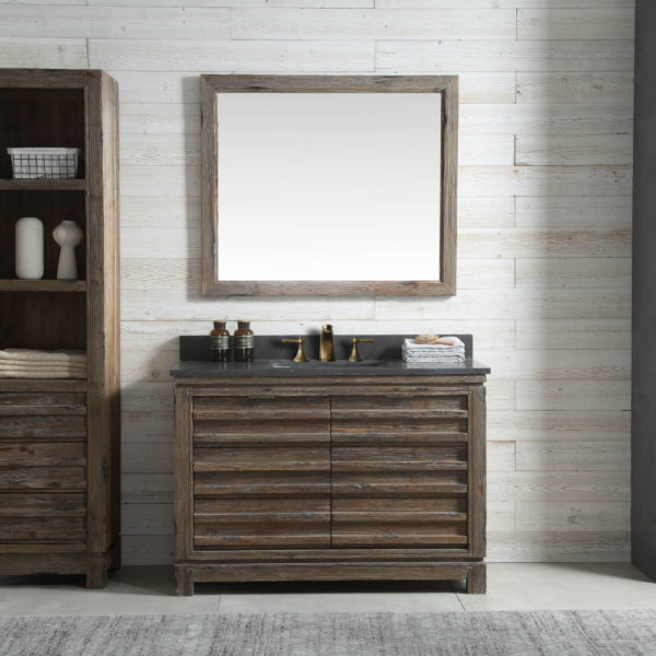 WH8448 WITH MIRROR WH8242-M AND SIDE CABINET WH8120-MED