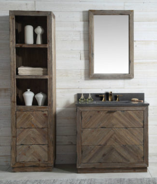 WH8536 WITH MIRROR WH8224-M AND SIDE CABINET WH8220-MED