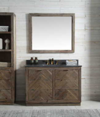 WH8548 WITH MIRROR WH8242-M AND SIDE CABINET WH8220-MED